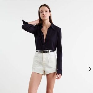 NWT Nili Lotan BLACK Laila top size 4 small SOLD OUT